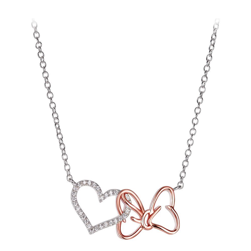 Minnie Mouse Bow and Heart Necklace | Disney Store