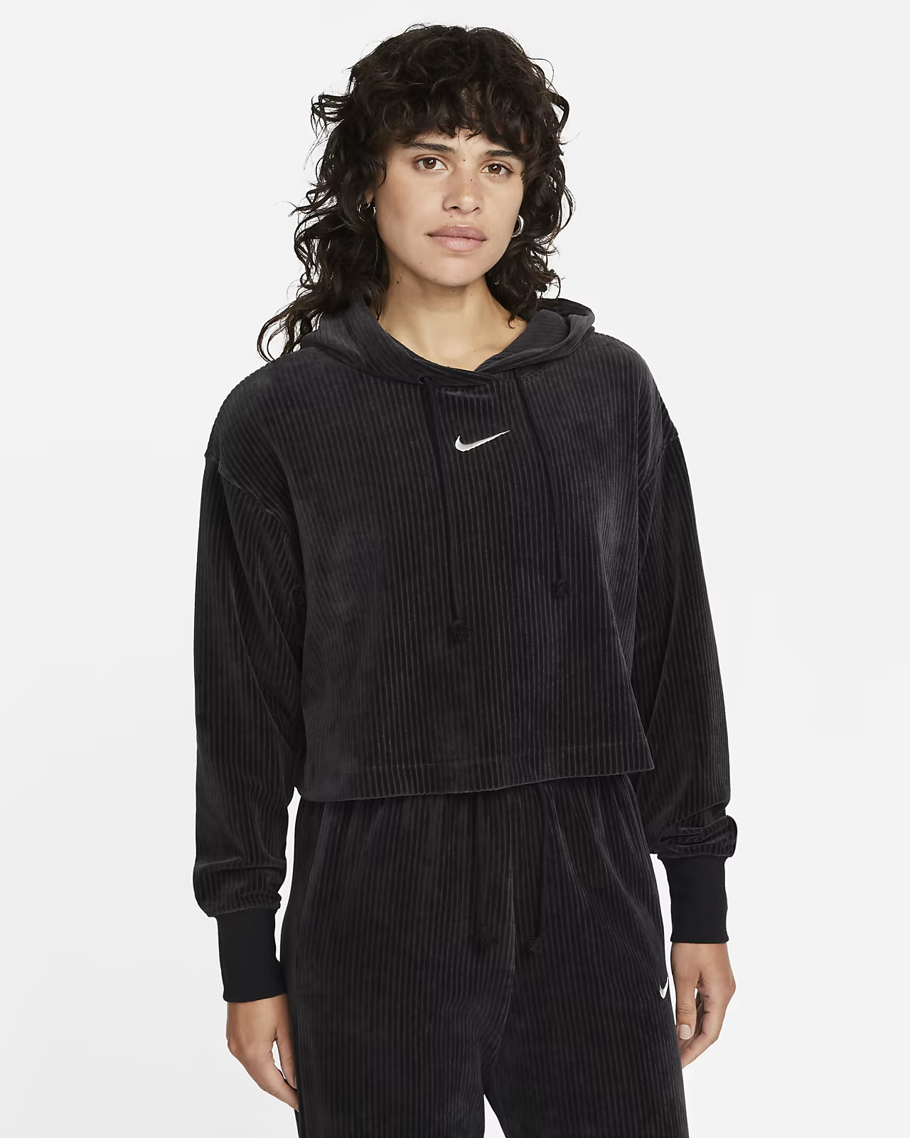 Women's Velour Cropped Pullover Hoodie | Nike (US)