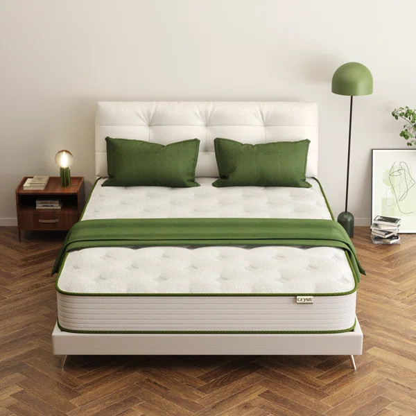 Crystli 12" Medium Cooling Gel Memory Foam Mattress with Wrapped Innersprings | Wayfair North America