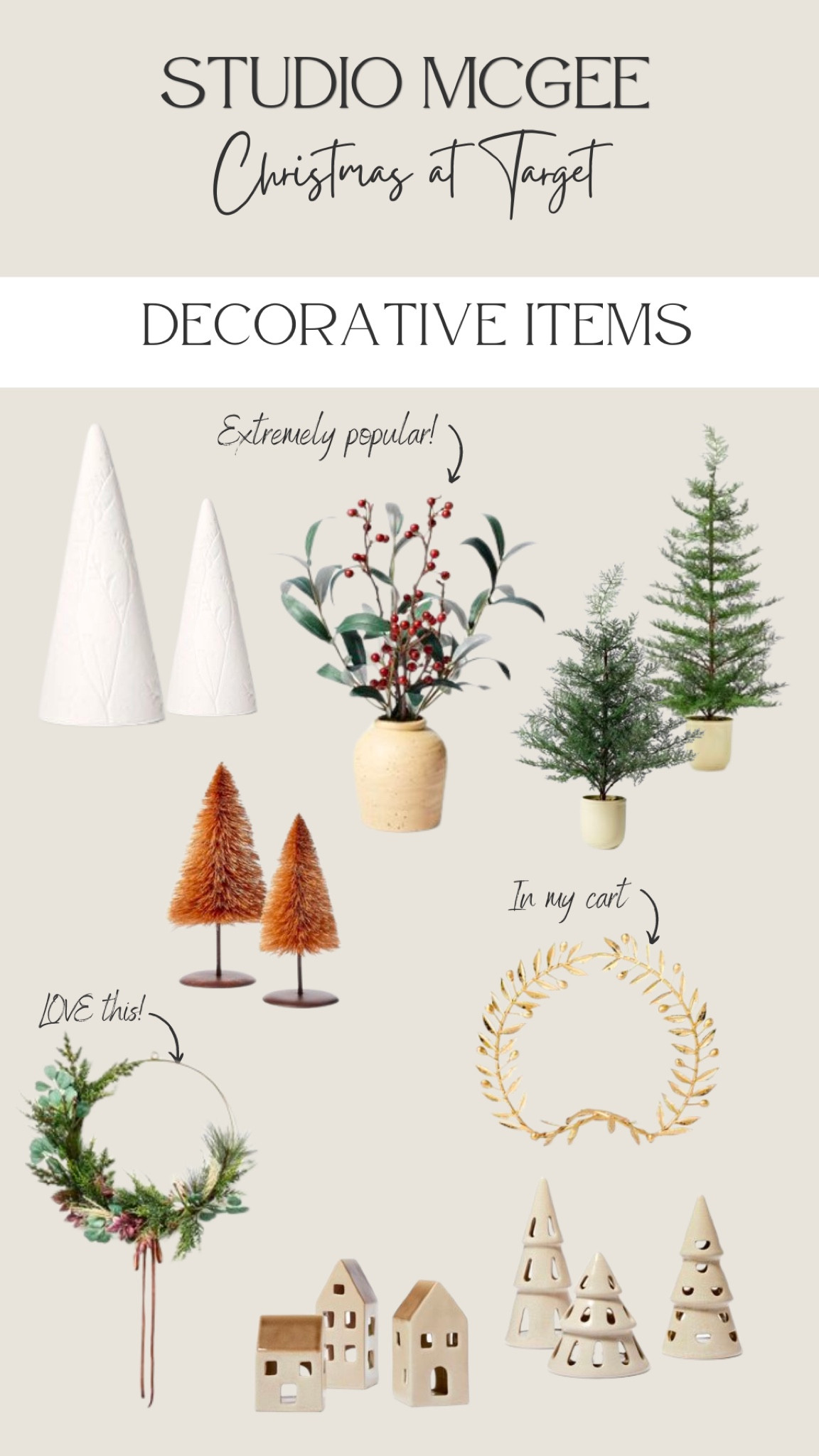 Studio Mcgee at Target
Studio McGee Christmas 2022
Christmas at Target
Christmas decor


#LTKSeasonal #LTKhome #LTKHoliday