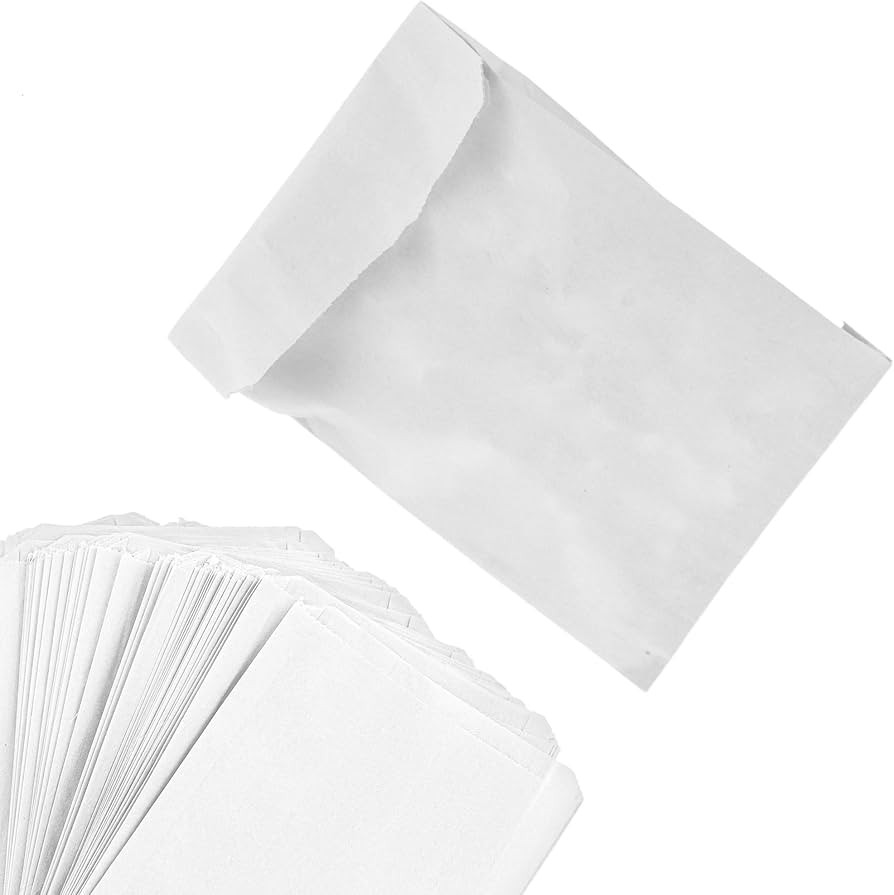 Paper Sandwich Bags Bulk Wax Paper (200 Pack) 7" x 6" x 1" Wet Wax Paper Bags - Food Grade Grease... | Amazon (US)