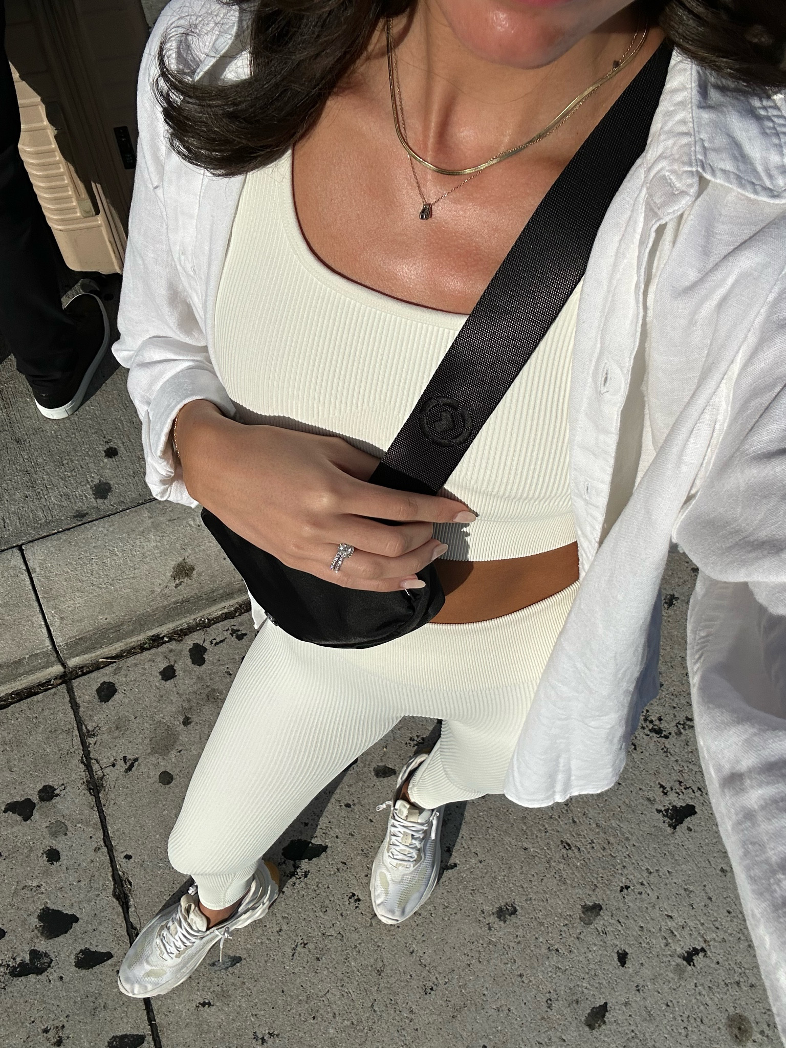 Size Small set, Small linen button down  Code NENA20 to save on jewelry

#LTKtravel #LTKU #LTKstyletip