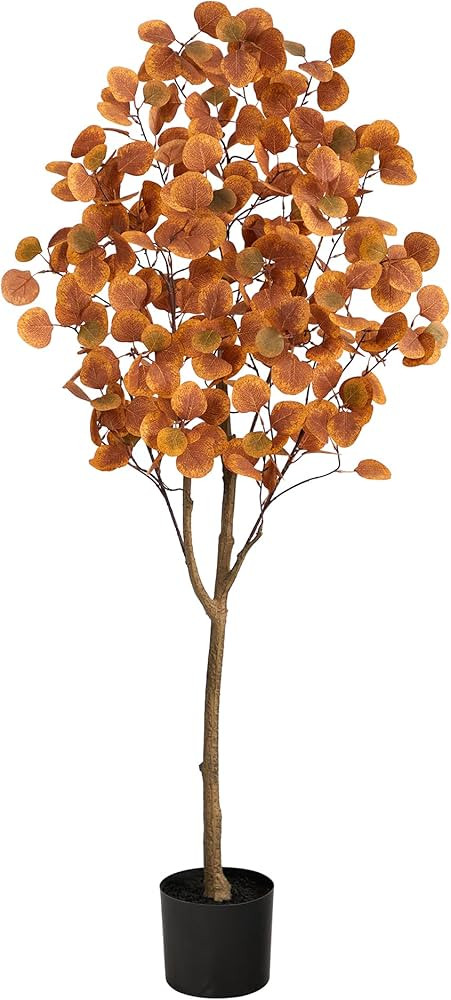 Nearly Natural 5ft. Autumn Eucalyptus Artificial Tree | Amazon (US)