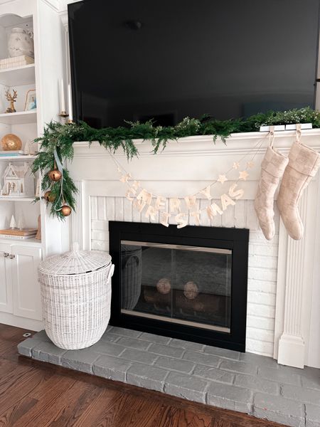 Added our kids felt garland to our mantle. Found the same one from last year on target. Cute to add anywhere! 

#LTKhome #LTKSeasonal #LTKHoliday