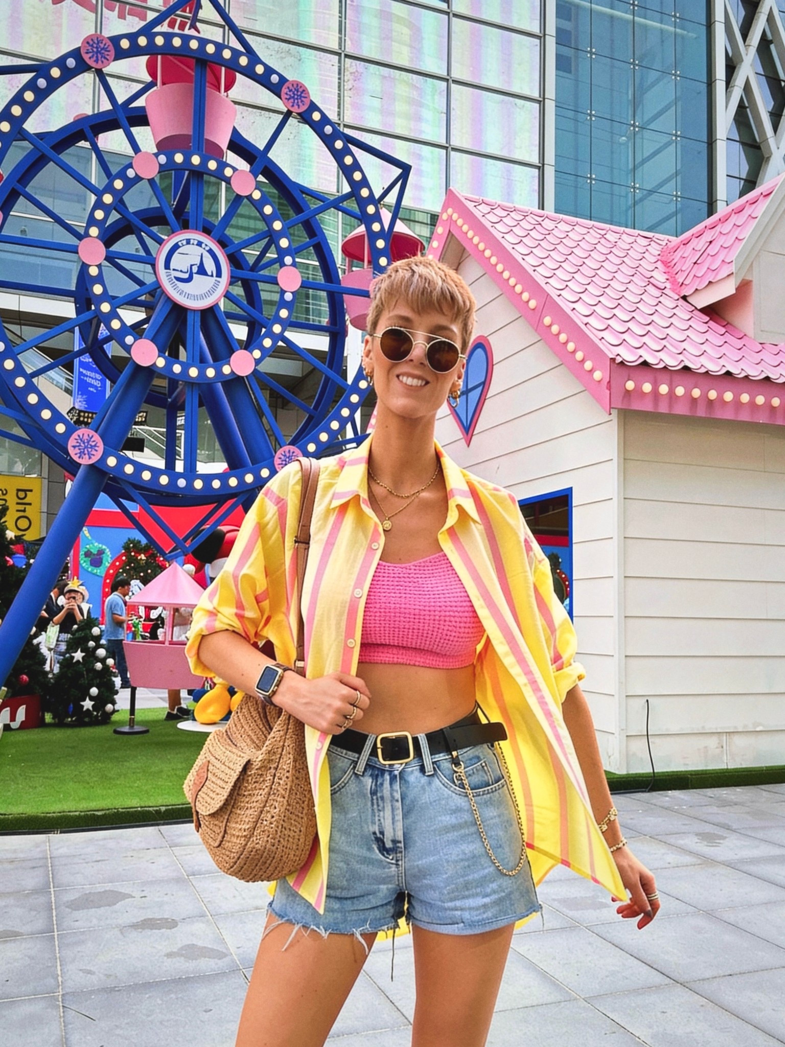 ✨Wearing size small in the shorts 
✨ Shirt comes in multiple colours if you aren't a fan of yellow! 
✨ The trainers I wore were the comfiest shoes ive walked in for a city break they are a must! 

#LTKBangkok #LTKThailand 