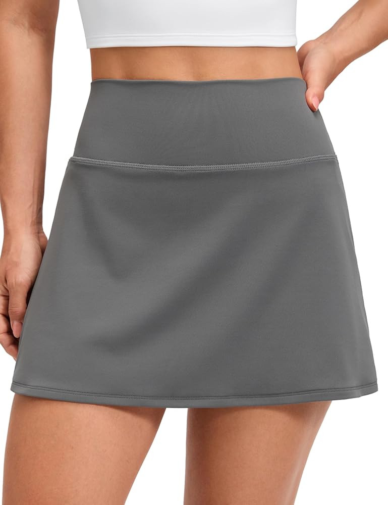 CRZ YOGA Butterluxe High Waisted Tennis Skirts for Women - Mini Lined A Line Golf Casual Skort wi... | Amazon (US)