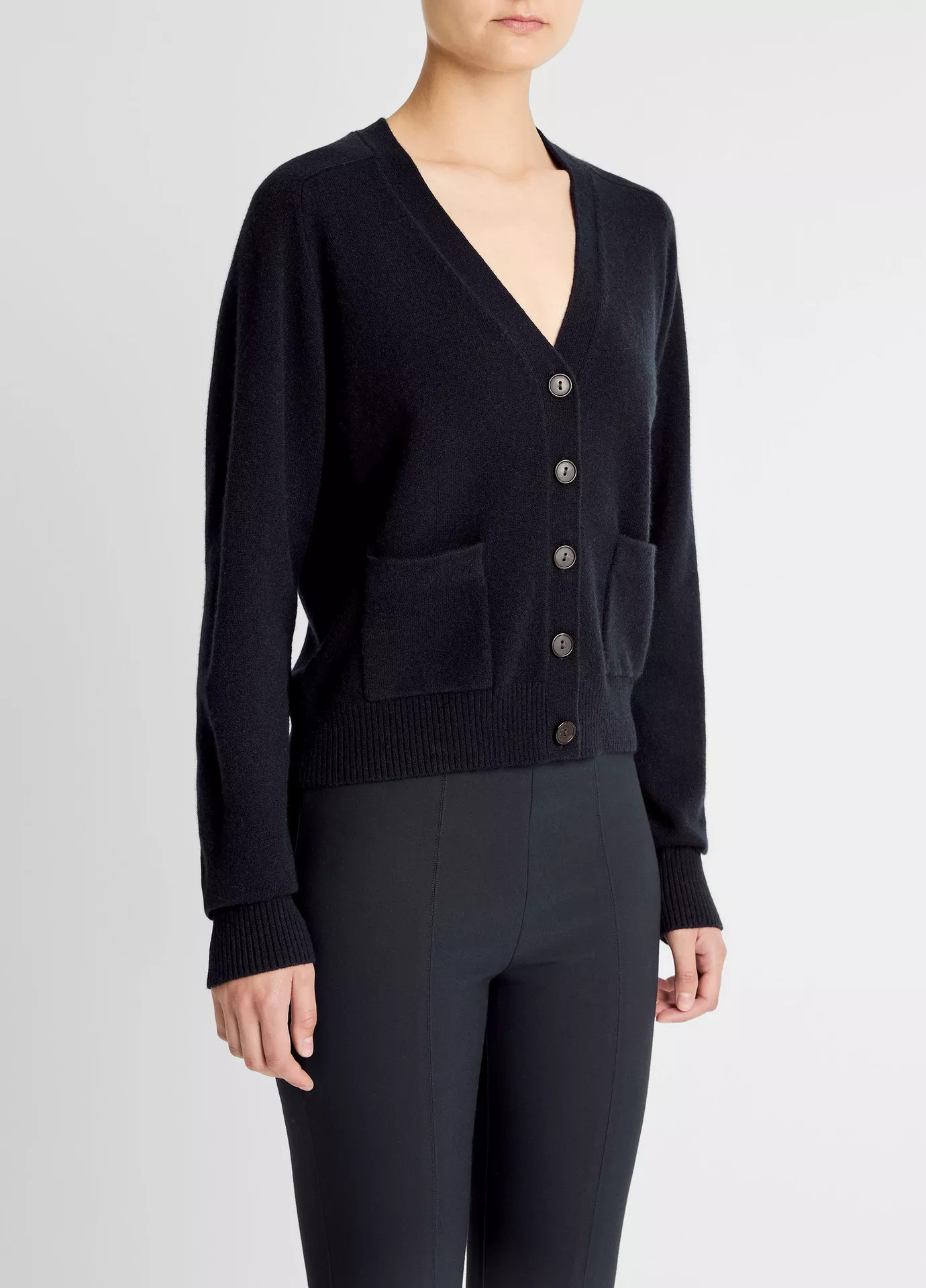 Wool & Cashmere-Blend Pocket V-Neck Cardigan | Vince LLC