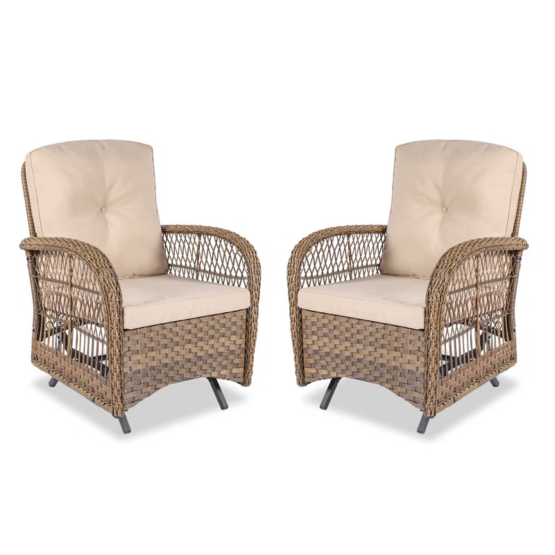 Villalba Wicker Outdoor Glider | Wayfair North America