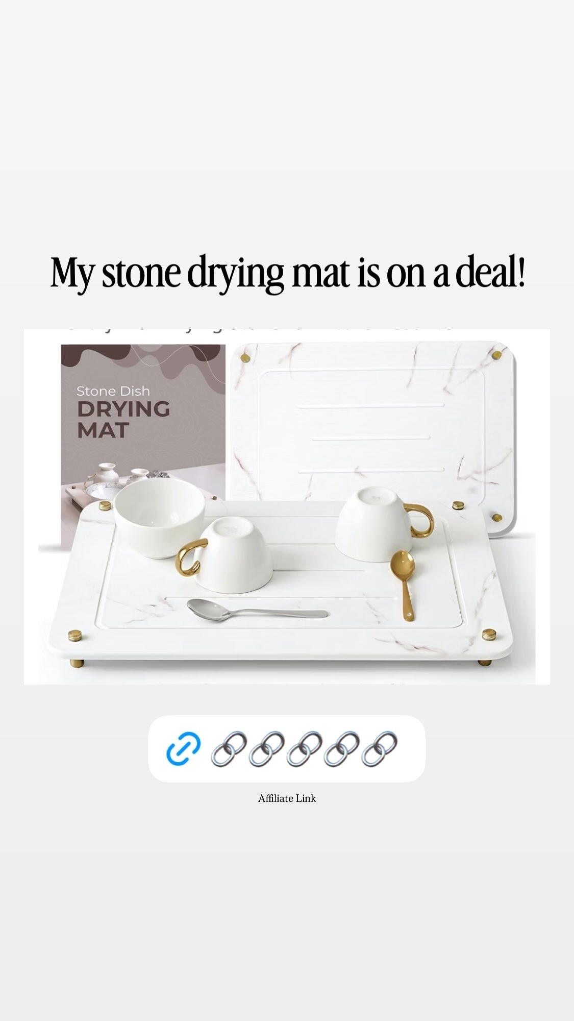 My stone drying mat is on a deal! Affiliate Link