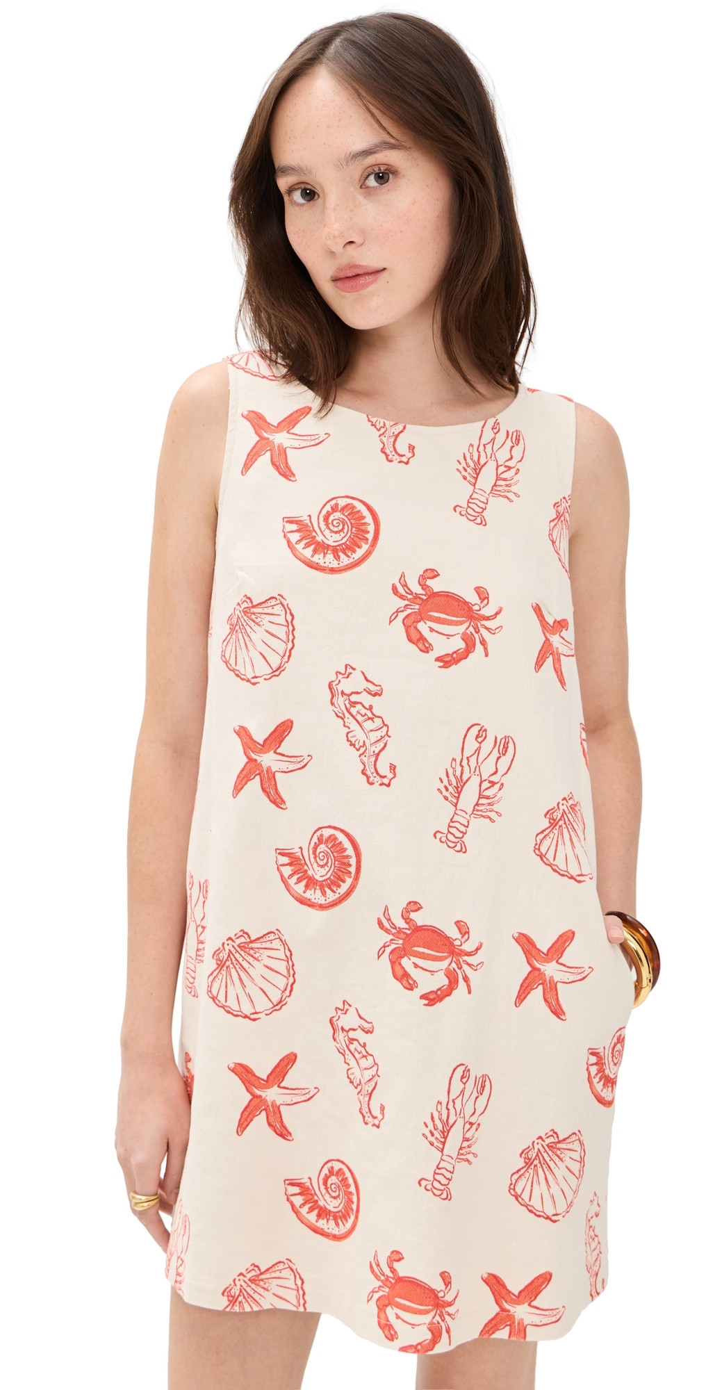 Bailey Rose Printed Mini Dress Ecru M | Shopbop