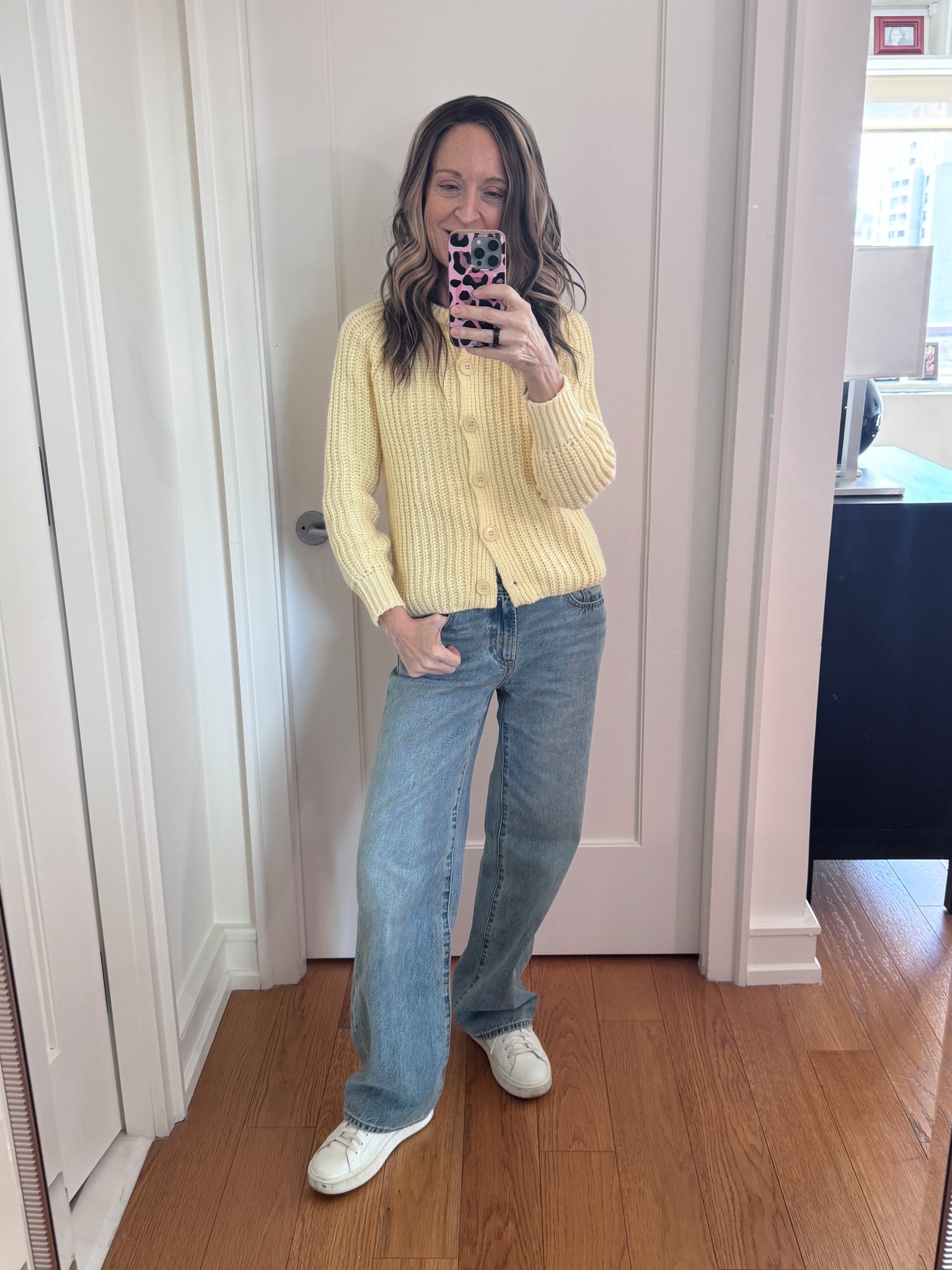 Transitioning to spring when the temps are still cold is easy when you incorporate a sweater in a gorgeous spring color. This butter yellow is gorgeous and a great look for less!

#LTKOver40 #LTKootd