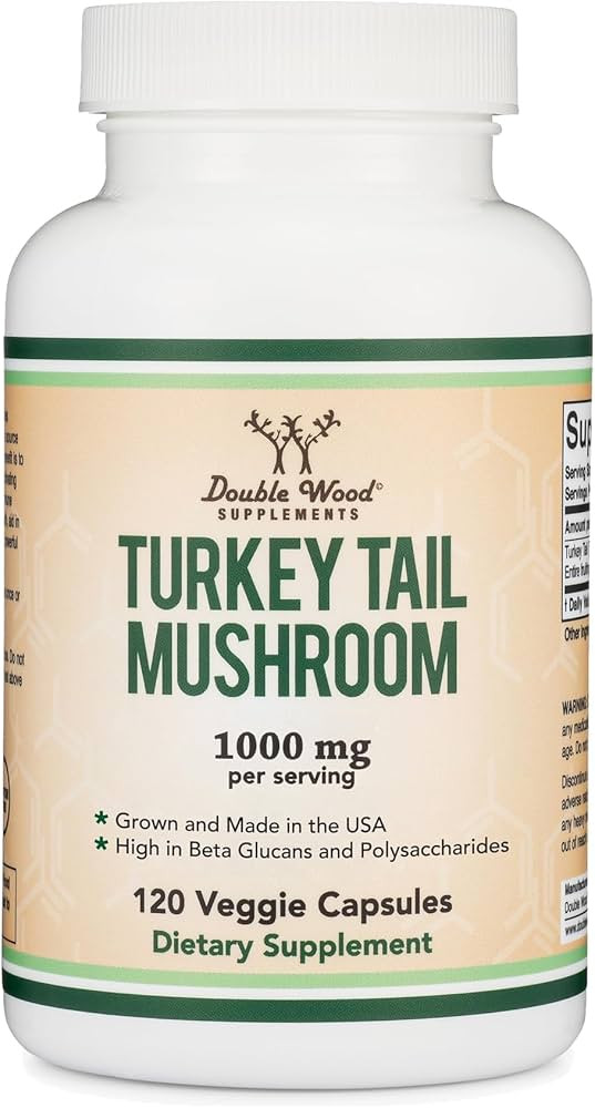 Turkey Tail Mushroom Supplement (120 Capsules - 2 Month Supply) (Coriolus Versicolor) Comprehensi... | Amazon (US)
