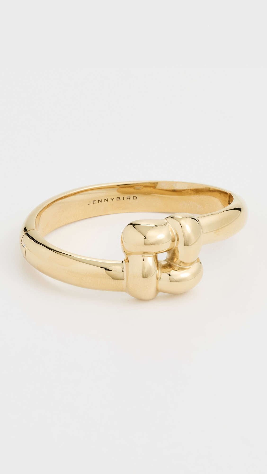 JENNY BIRD Woven Square Bangle High Polish Gold M | Shopbop