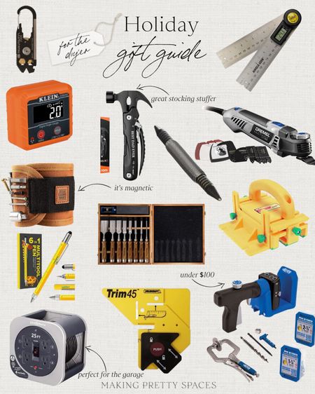 Shop my holiday gift guide for the DIY’er!
Gift guide, DIY’er, tools, stocking stuffers, level, hammer, Kreg jig, magnetic belt, wood working

#LTKHoliday #LTKhome #LTKGiftGuide
