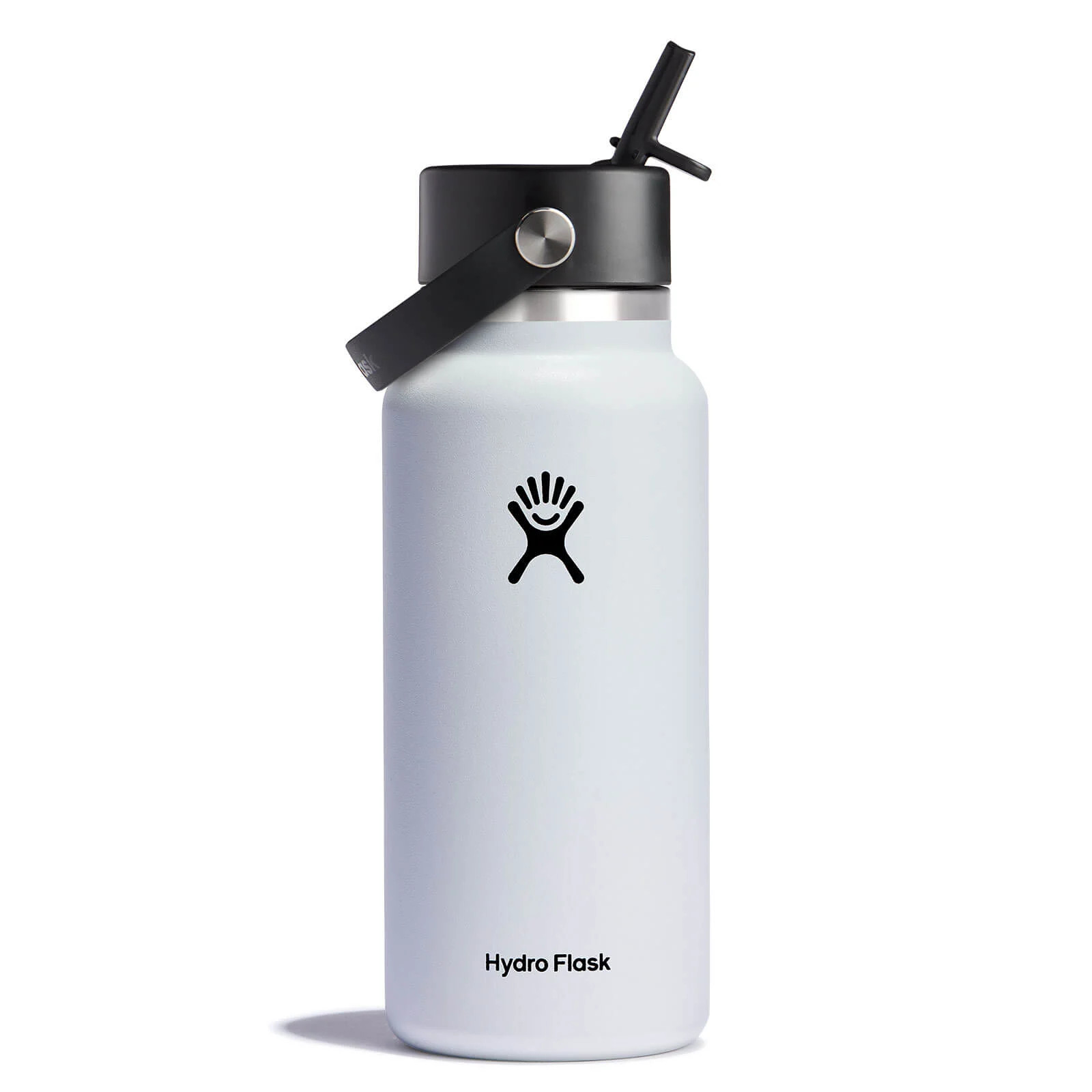 32 oz Wide Mouth with Flex Straw Cap - White | Hydro Flask