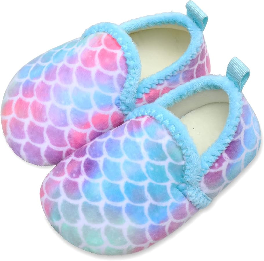 L-RUN Toddler Boys Girls House Slippers Indoor Home Shoes Warm Slipper Socks for Kids Baby Soft W... | Amazon (US)