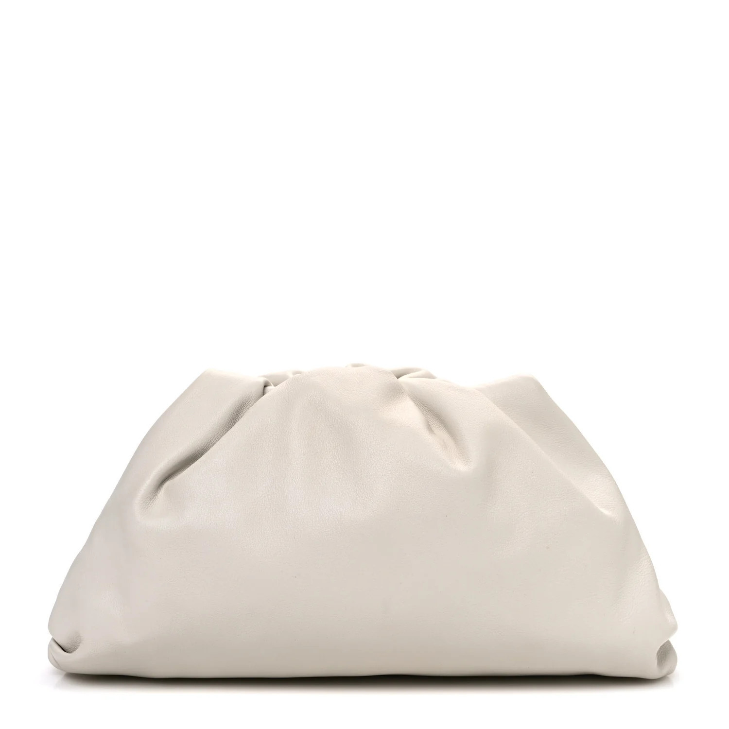 Bottega Veneta Calfskin Teen Pouch White 1728185 | FASHIONPHILE (US)