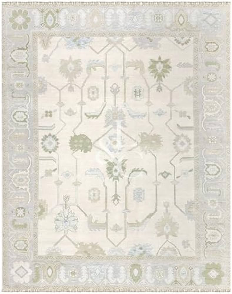 Frida Cream - 100% Hand-Knotted Wool Area Rug 3x36 | Amazon (US)