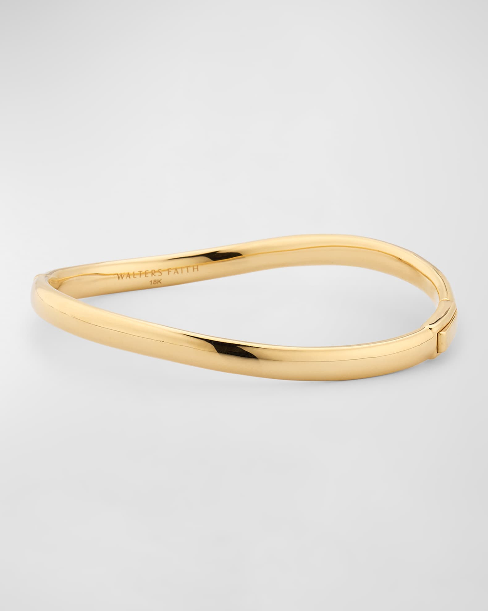 Julian 18K Yellow Gold Curved Bangle Bracelet | Neiman Marcus