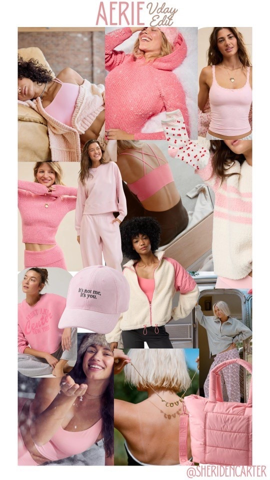 AERIE has the most cute VALENTINES DAY collection this year! Not only is everything great for Valentine’s day….. but each outfit comes in different colors so if you’re in a loving mood or not these pieces are PERFECT! 🤩 

#LTKdayinmylife #LTKActive #LTKootd