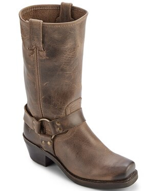 Frye Leather 12R O-Ring Harness Hardware Square Toe Moto Boots | Dillard's | Dillard's