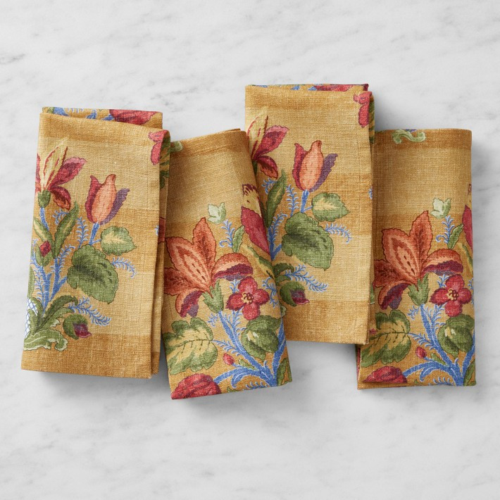 Harvest Floral Napkins, Set of 4 | Williams-Sonoma