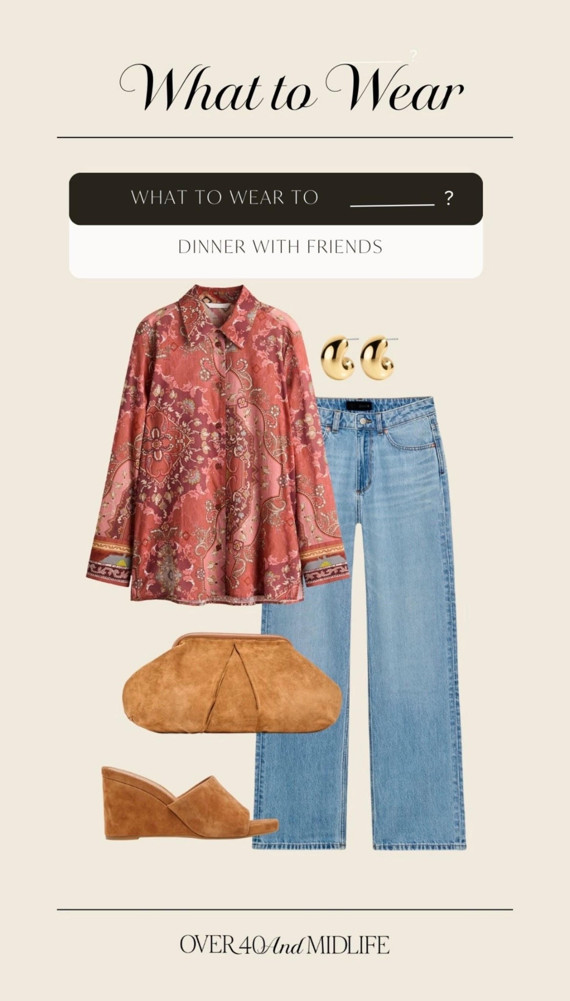  ✨Tap the bell, save and ❤️ for over 40 fashion, midlife style, midsize fashion and luxury looks for less. 


What to wear dinner with friends

👑"Helping you look good, feel good!" - Lindsey Denver

Over 40 fashion, over 50 style, midlife style, midsize fashion, Gen X style, body confidence, perimenopause style, mom outfits, over 45 style, over 50


Follow my LTK @Over40andmidlife on the @shop.LTK app to view this post and get my exclusive app-only content!

#liketkit #LTKootd #LTKMidsize #LTKOver40
@shop.ltk
https://liketk.it/5Rtws