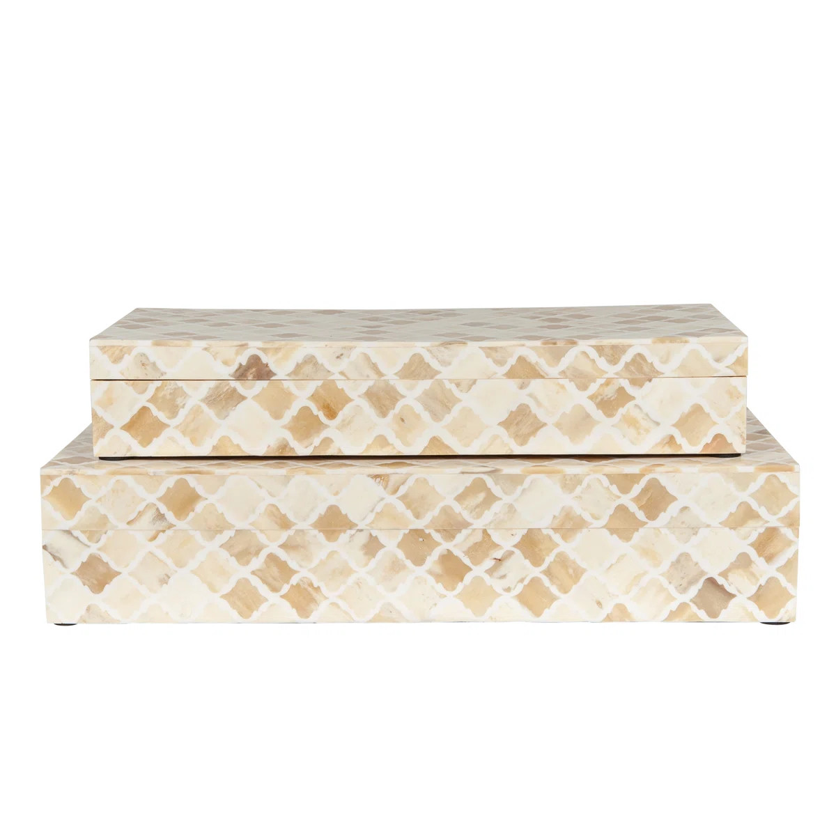 Wood and Bone Inlay Decorative Box (Set of 2) | Wayfair North America