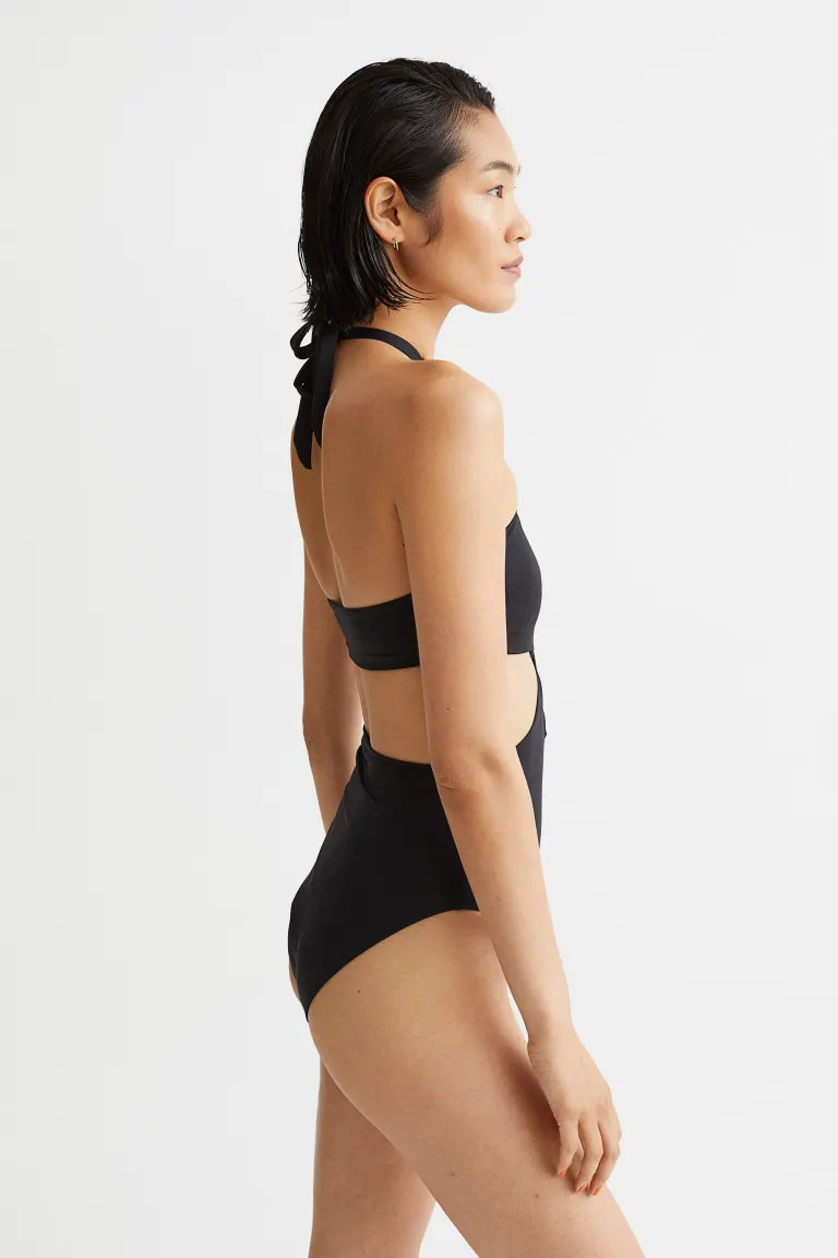 High-leg Halterneck Swimsuit | H&M (US + CA)