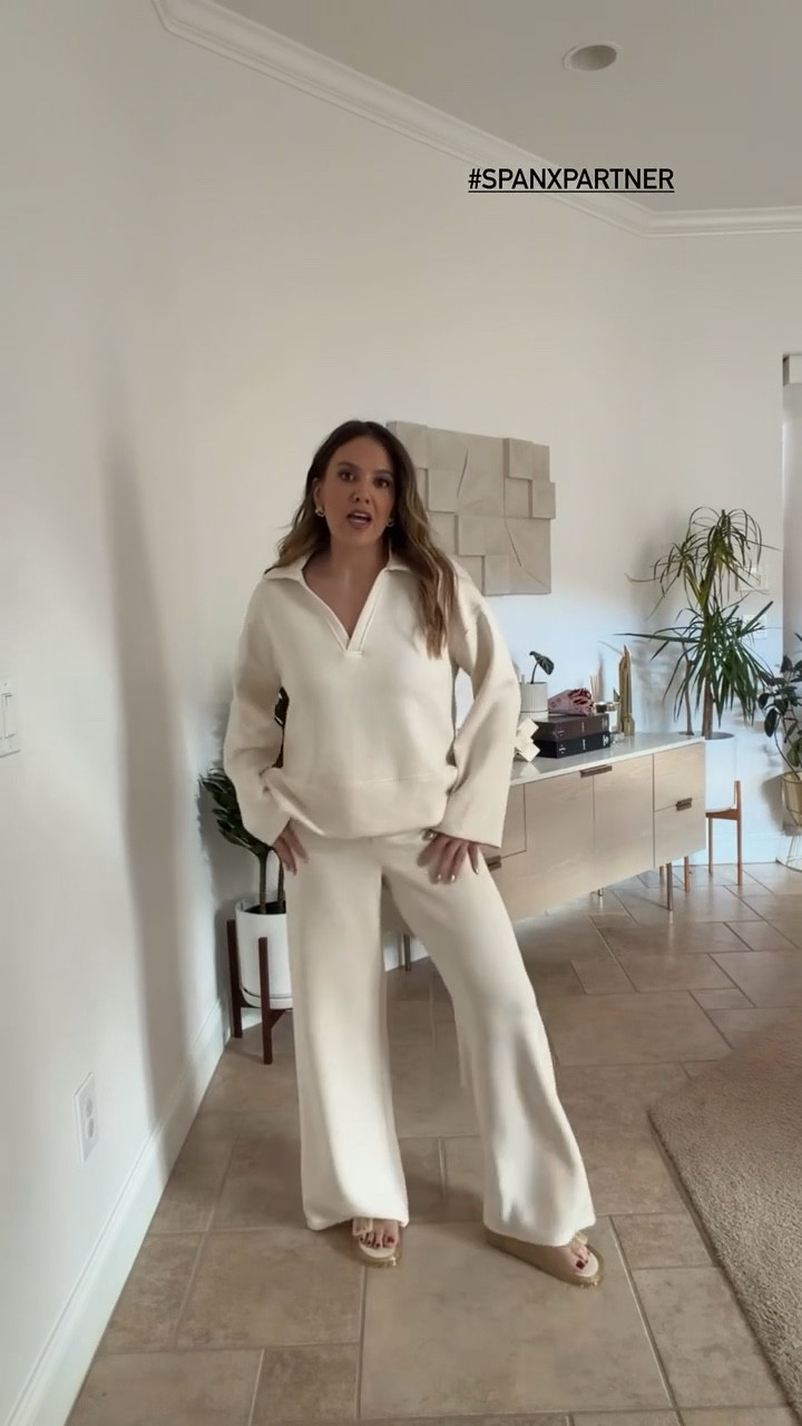 #SpanxPartner New SPANX® arrivals and I’m in love 🤍 The AirEssentials collection is always my favorite — and this lounge set is SO good. All of these new arrivals are comfortable, elevated, and perfect for everyday wear or fun nights out! Make sure to use code ASHANDEMXSPANX for 15% off first order & free shipping! @Spanx 