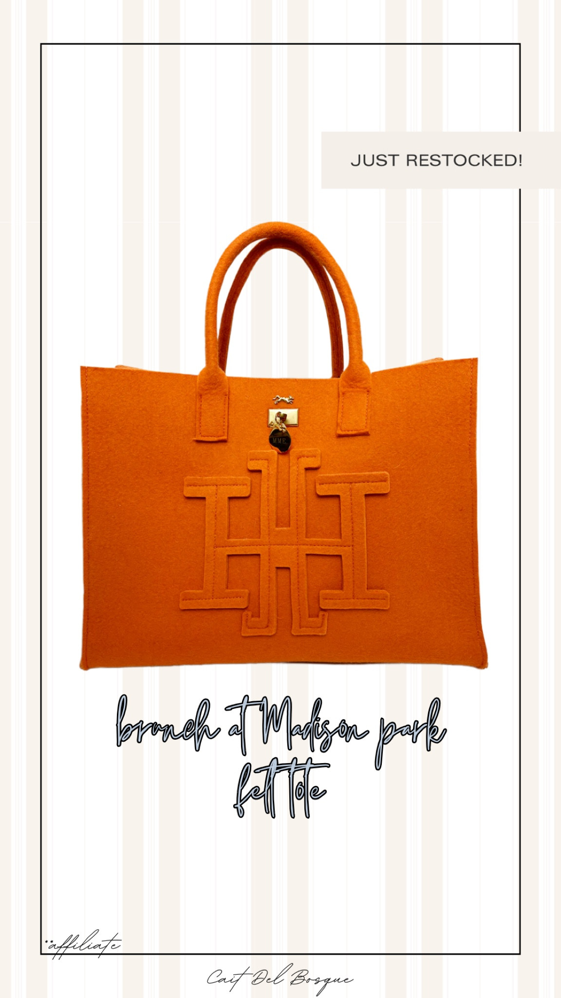 I’m in love. I’m in love + I don’t care who knows it! 

This MME.Mink Brunch at Madison Park Felt Tote Clementine Grand is phenomenal. It’s so chic + a staple to make a statement with any outfit. HIGH on my “wants” + it just restocked! 



#LTKTravel #LTKWorkwear #LTKItBag