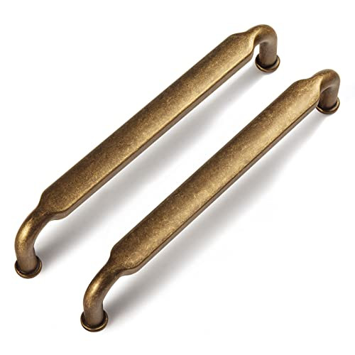 Goo-Ki 6 Pack 5 Inch （128mm） Hole Center Cabinet Pulls Antique Brass Zinc Alloy Kitchen Drawe... | Amazon (US)