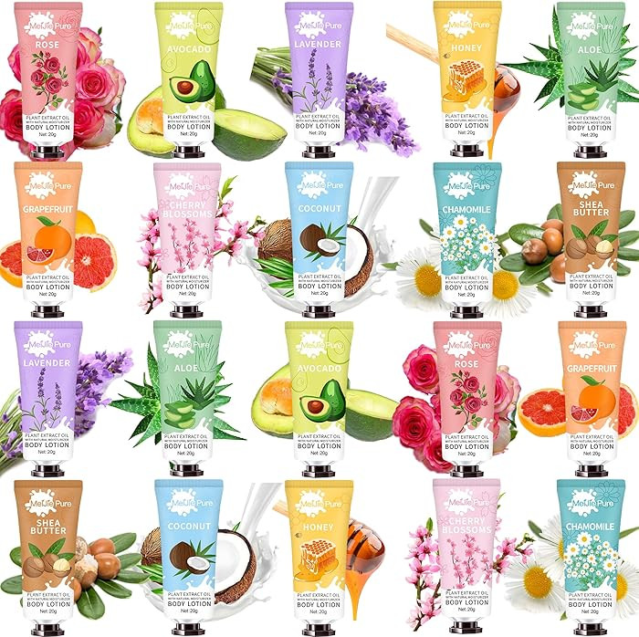 20 Pack Lotion for Women, Body Lotion for Dry Skin,Valentines Day Gifts for Her,Gift for Women,Te... | Amazon (US)