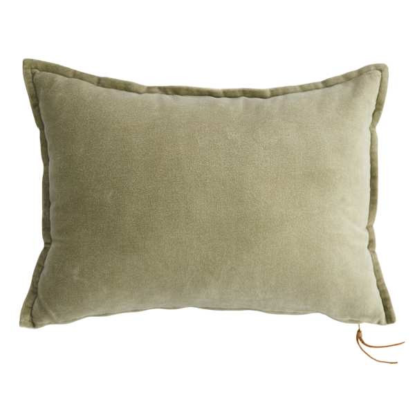 Elm Velvet Cotton Throw Pillow, 14x20 | At Home