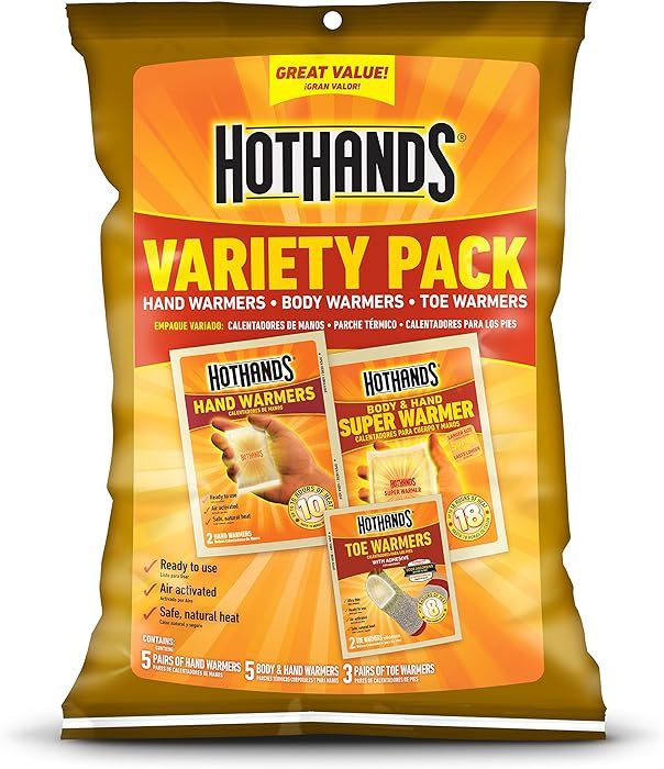 HotHands Toe, Hand, & Body Warmer Variety Pack - Long Lasting Safe Natural Odorless Air Activated... | Amazon (US)