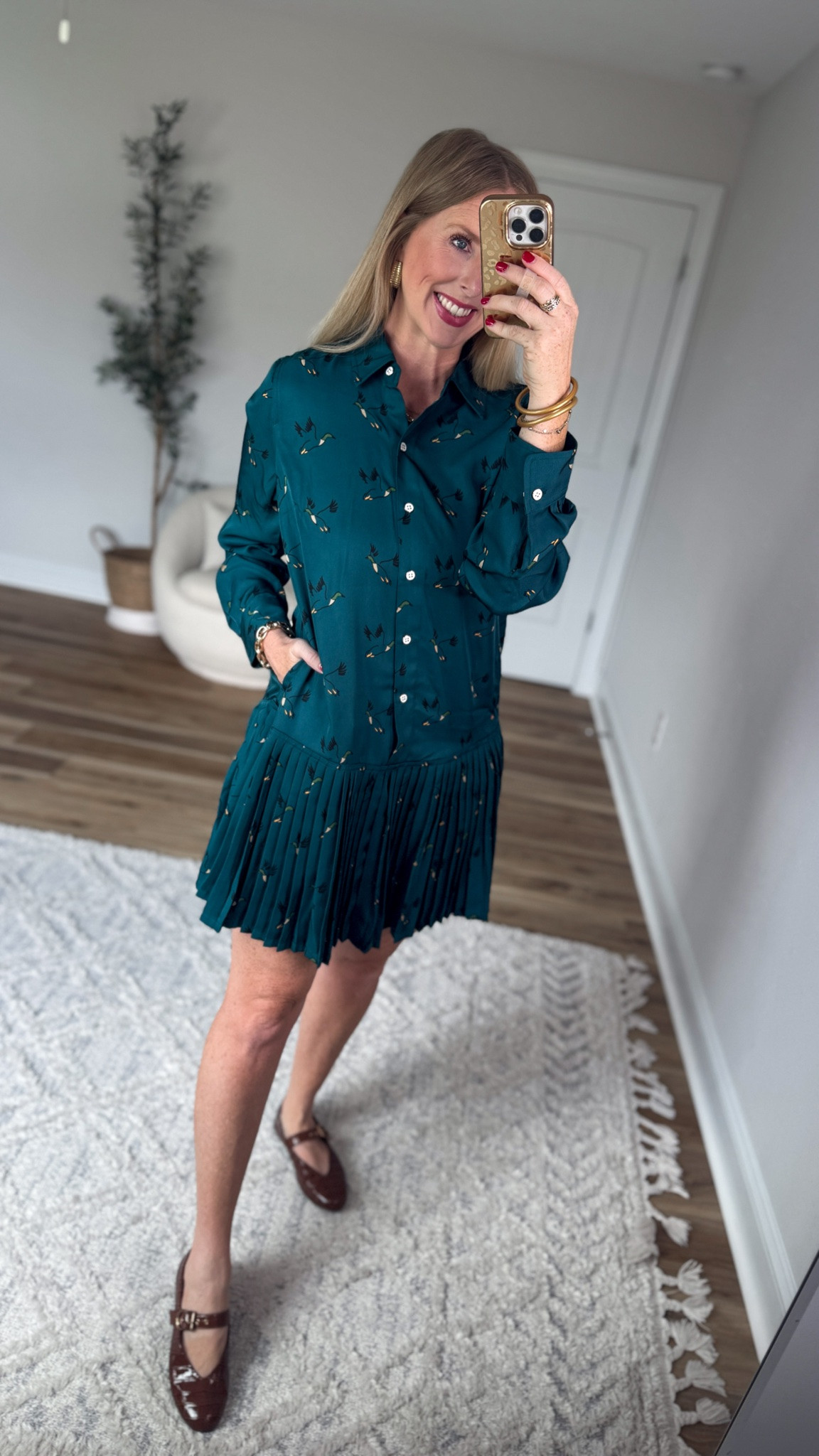 Weekend Walmart Wins try-on
Duck print Pleated hem shirtdress- medium, I’d prefer a size small

#LTKootd