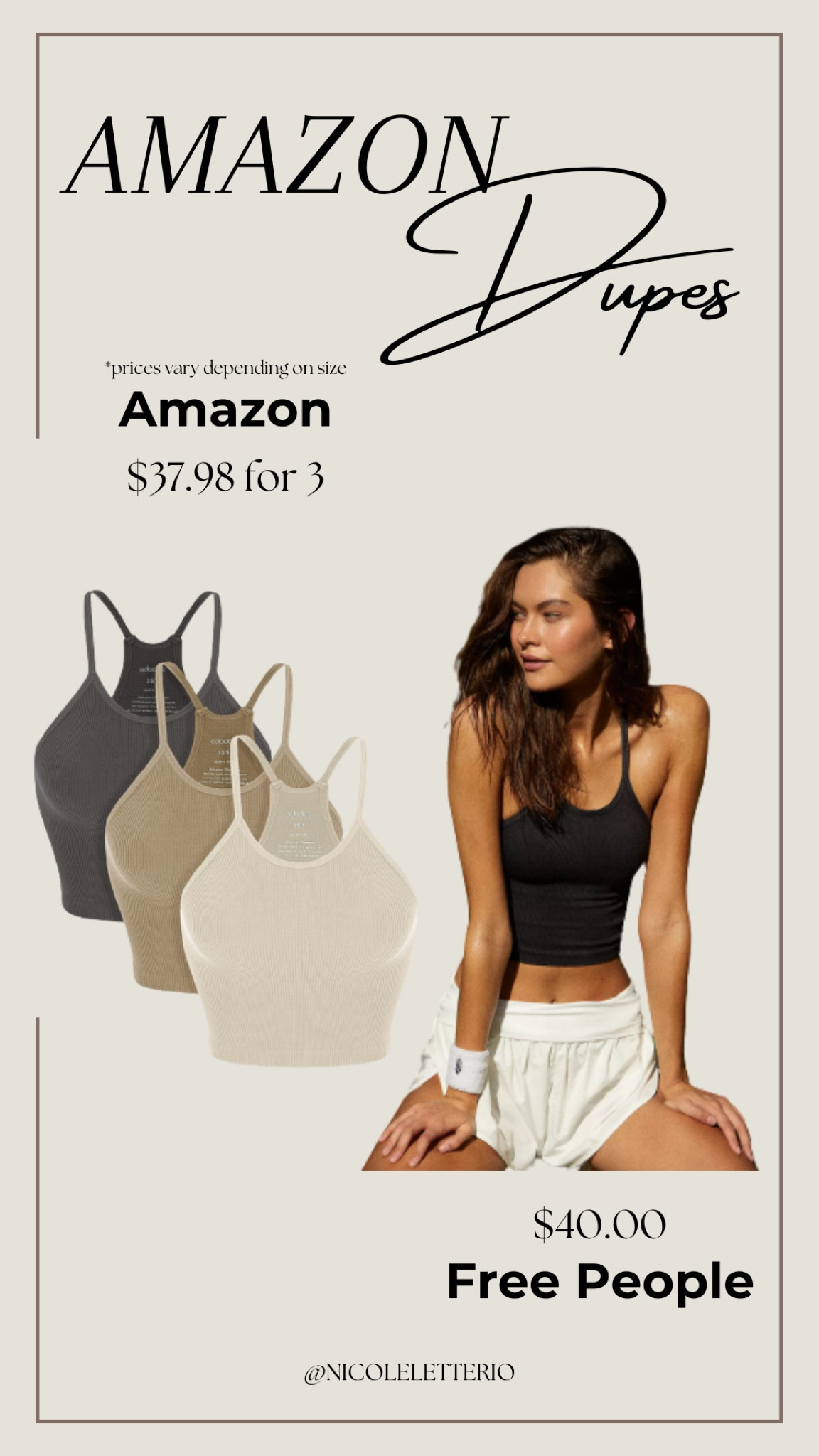 Amazing dupe. Free People Happiness Runs Crop Tank

#LTKfindsunder50 #LTKfitness #LTKstyletip