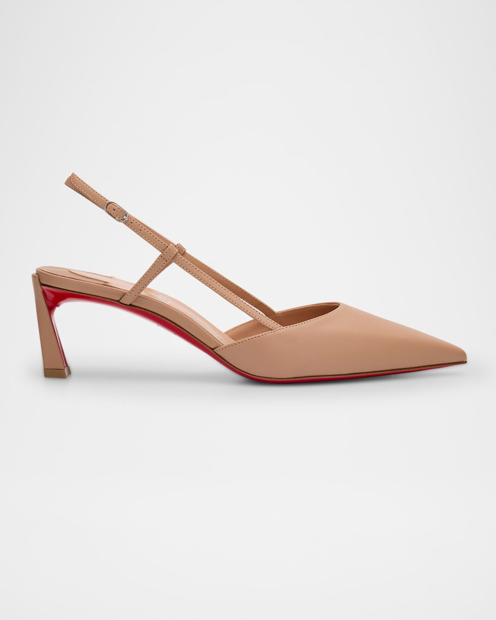 Christian Louboutin Condoroline Leather Red Sole Slingback Pumps | Neiman Marcus