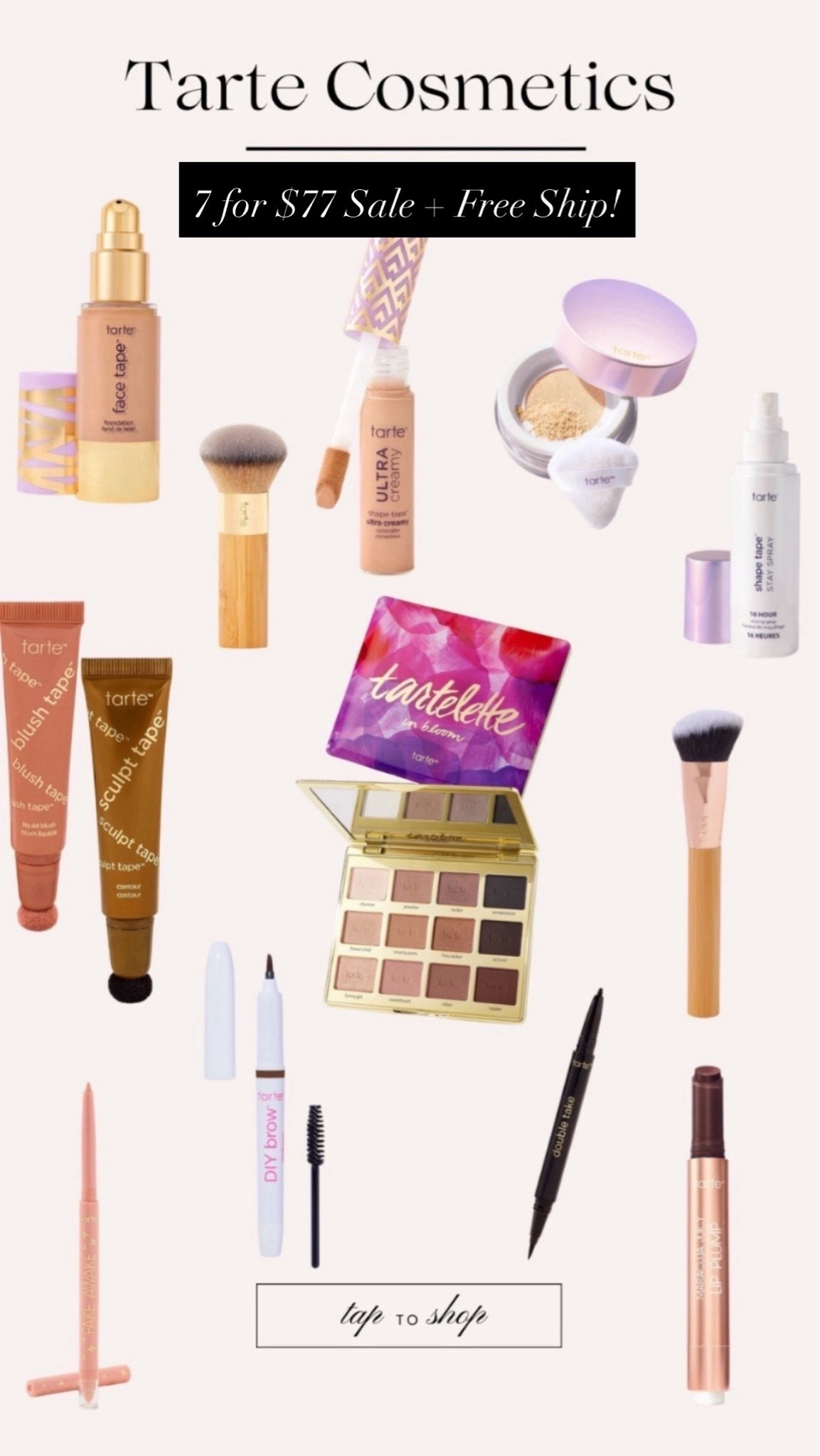 Tarte Sale! 7 items for $77 plus free shipping - here’s what I’ll be stocking up on. I use these daily! @Tarte

#LTKSaleAlert #LTKBeauty #LTKgrwm