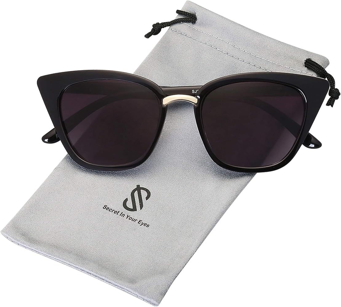 SOJOS Cat Eye Designer Sunglasses Fashion UV400 Protection Glasses SJ2052 | Amazon (US)