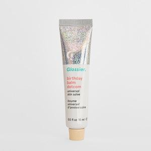 Glossier Birthday Balm Dotcom, Hydrating skin salve, .5 fl oz, long- lasting skin balm that smells like it's your birthday, everyday | Glossier