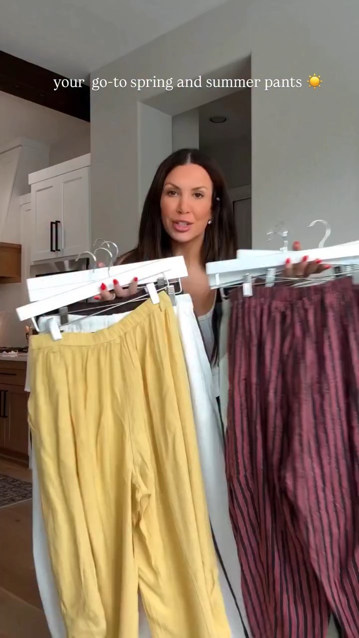 These are the pants you’ll reach for all spring and summer. ☀️
Same brand on Amazon, just different styles depending on your vibe for the day. 
Wearing a small in everything. 
I’m 5’6”1/2 -130
#amazonfashion #springoutfits #linenpants 

#LTKgrwm #LTKootd #LTKOver40