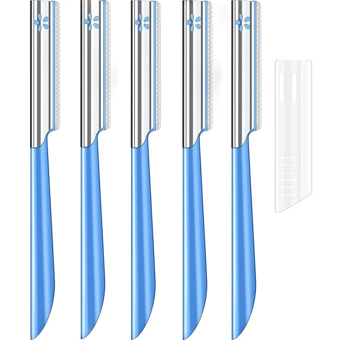 Women Facial Razor for Hair Removal - Dermaplaning Tool Peach Fuzz Trimmer Womens Fine Hair Remov... | Amazon (US)