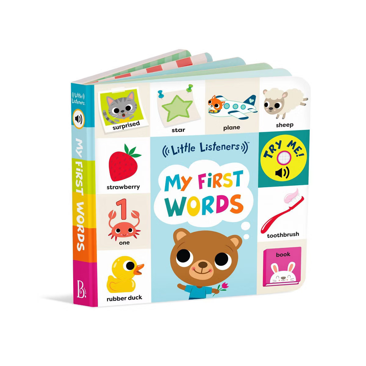 B. toys - Interactive Audio Board Book - Little Listeners: My First Words | Target