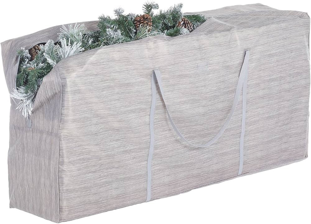 mDesign Extra Large Christmas Tree Storage Bag with Handles - Zippered Storage Tote - Durable Sto... | Amazon (US)