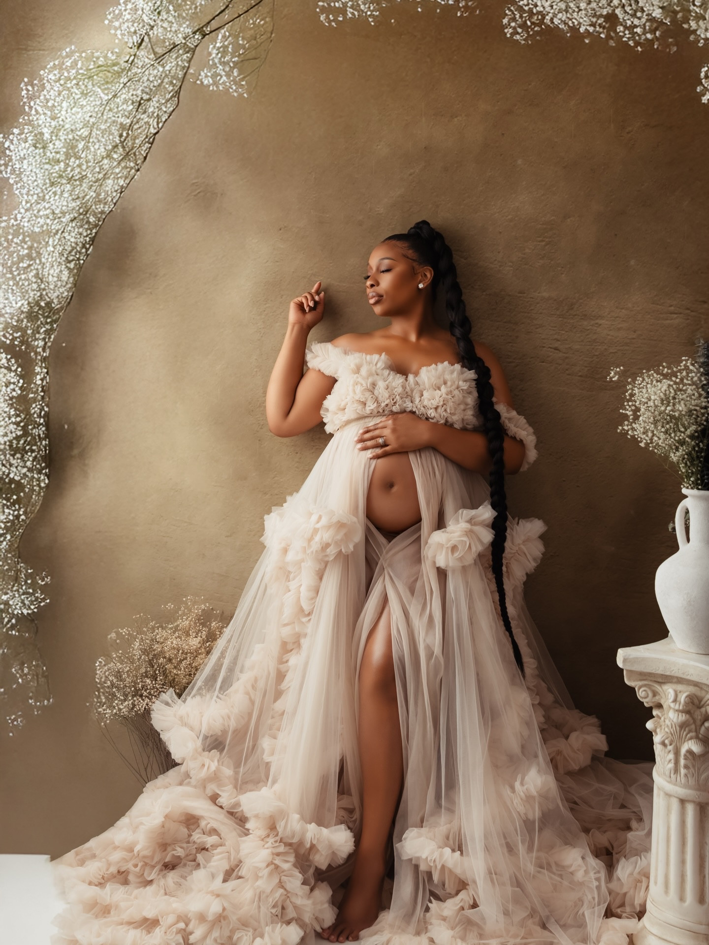 Throwback to my maternity photos 📸…
10/10 recommend a strapless nude bra to help conceal and still feel supported 

Original caption:
…and then, in a way no doctor could have predicted, God breathed a miracle into our story. ☁️

- Fibroids.
- Stage 2 endometriosis.
- Damaged, blocked tubes.
- An infertility diagnosis for both of us.
- 2–3 surgeries.
- Being told we could not conceive naturally 
- 2 IVF cycles.
- 1 miscarriage.

And yet… you appeared out of nowehere at your appointed time.

Sweet girl, you are the miracle we couldn’t have imagined, but prayed for anyway. 💗

#LTKmomlife #LTKBaby #LTKBump