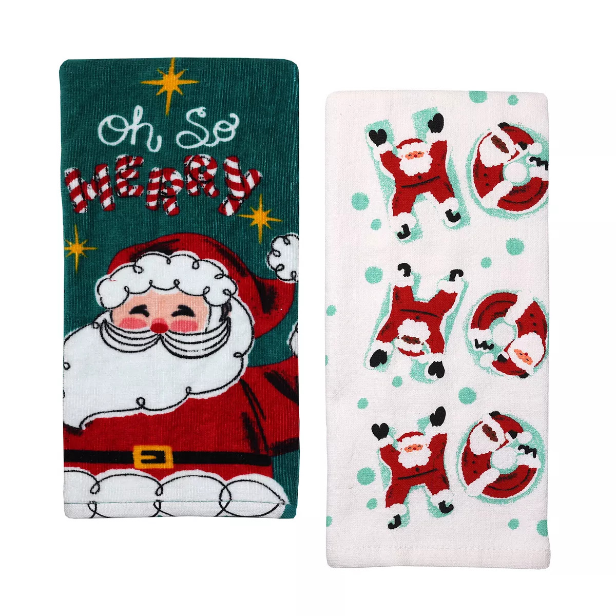 St. Nicholas Square® 2-Pack Santa Kitchen Towels | Kohl's