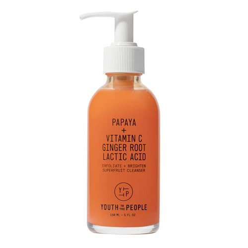 Youth To The People Superfruit Gentle Exfoliating Facial Cleanser (5 fl oz), Papaya and Vitamin C Face Wash, Exfoliate + Brighten, Radiant + Glowing Skin, Energizing Scent, Vegan | Amazon (US)