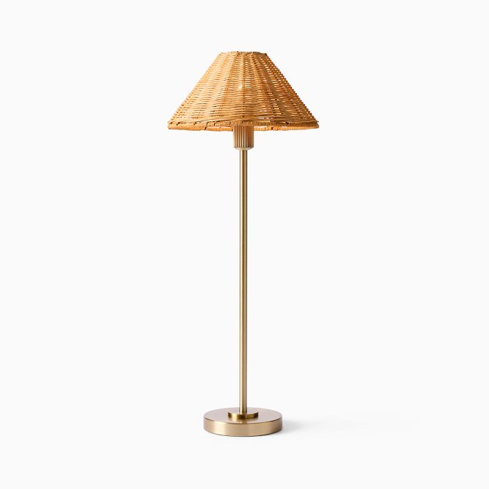 Beatrix Table Lamp (20.5") - Wicker Shade | West Elm (US)