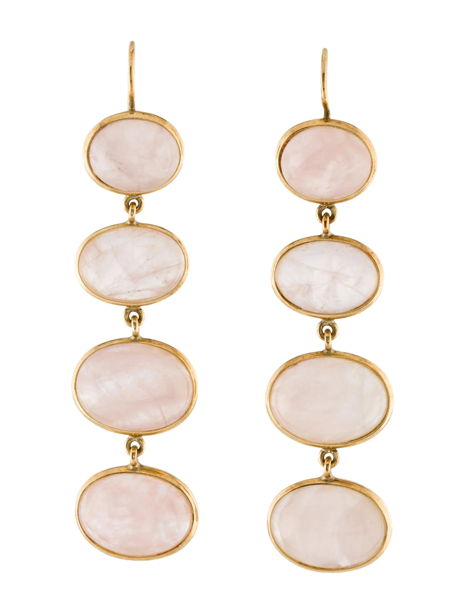 Earrings 18K 43.80ctw Rose Quartz Drop Earrings - Drop, Earrings - EARRI389659 | The RealReal | The RealReal